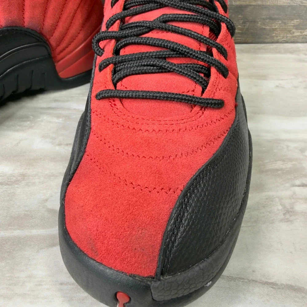 Jordan 12 Retro Reverse Flu Game Mens Size 10 Basketball Shoes CT8013-602 Red